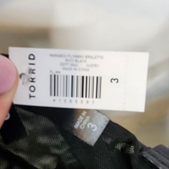 3X 22W 24W Black Marabou Flyaway Bralette Thong Set Lingerie 50s Pinup Sheer NWT - Picture 9 of 11